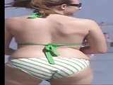 sexy blonde at beach huge tits jumping slow motion must see