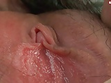 hairy solo asian contracting and wet