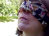 Blindfolded BJ by ABBEY in the park