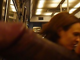 girl flashing in subway PARIS humm