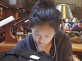 Candid Asian Sexy Feet In Lbrary