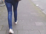 Cum on girl with nice ass and shoes