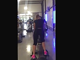 Blonde gym ass