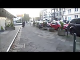 face ejaculated after fuck in the street