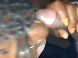 black slut sucking dick