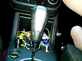 Girl fucking gear shift 