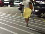 Wide Hips, Milf Tight Yellow Skirt..