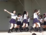 Cute Japanese Students Dance