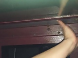 stranger touching wife at gloryhole 