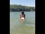 working out and in the water