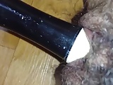 Korean milf playing with a recorder
