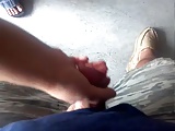 cuckold hj almost cum on her shoes