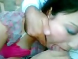 Beautiful Arab girl sucking in the car