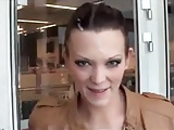 German Girlfriend Receives Facial And Walks In Public 