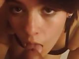 Brunette sweetie wants cum in her mouth