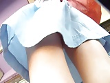 Upskirt on No Panties girl VR88