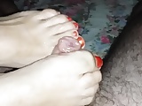 footjob my wife 11