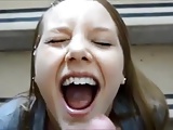 19yr old Tiffany gets a public facial