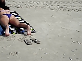 Trina showing ass on beach 2