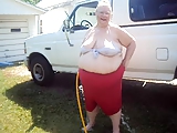 out side playing with the hose pt 2 