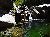 celeste swimming