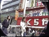 Walking upskirt panties