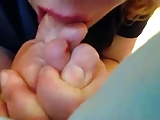 Self Toe Sucking on Webcam