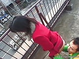 Hot Asian outdoor blowjob here