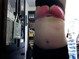 Fat girl shows off the cam