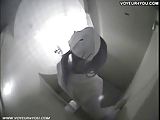 Toilet Masturbation Secretly Captured By Spycam