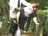 Japanese girl fucked in public