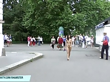 Sweet shy teen nikola naked on public streets