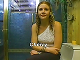 Redhead Cherry Handjob On The Toilet