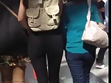 black leggings with backpack