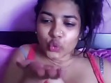 Indian Teen playing on her webcam