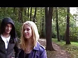 Russian amateur video camera in the woods on