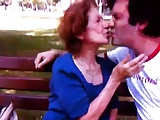 Young Man Kissing Old Lady 2