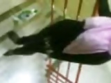 Asmira Tayang Tetek di Tangga
