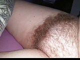 wifes nice soft fluffy hairy pussy just out of the shower,