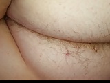 her hairy asshole, ass crack & hairy pussy