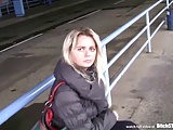 Bitch STOP - Blonde Czech MILF picked up at the bus station