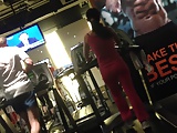 Small Chinese Ass on Treadmill