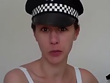 British Cop Milking big tits