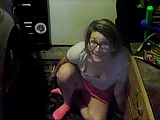 Dirty wife sucking dick on the garage floor.