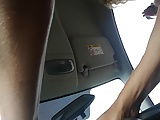 Car Blow Job from horny blonde