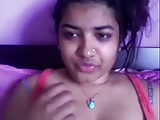 Indian Teen playing with Her Big Boobs on webcam
