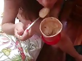 cum on sockgirls icecream  by loyalsock