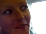 blonde blowjob in an ariplane