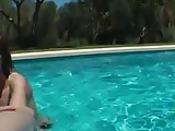 At a pool with my ex-girlfriend