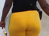 Yellow Sweats Vpl Candid booty